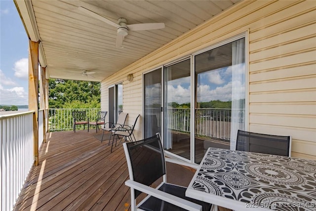 1481 Ledges Dr Unit C24, Osage Beach, MO 65065 - deck with a ceiling fan