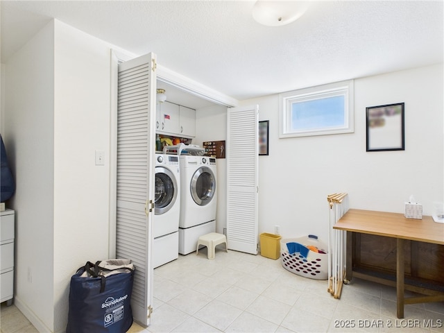 1620 Triple Cove Ln, Climax Springs, MO 65324 - washroom with washer and dryer and light tile patterned flooring