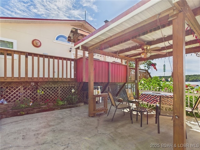 1620 Triple Cove Ln, Climax Springs, MO 65324 - view of patio with stairway and a wooden deck