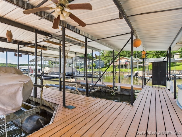 1620 Triple Cove Ln, Climax Springs, MO 65324 - dock with boat lift and a water view
