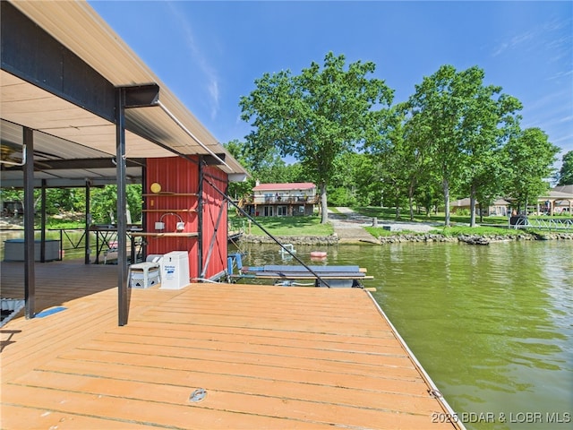 1620 Triple Cove Ln, Climax Springs, MO 65324 - dock area featuring a water view