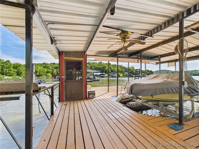 1620 Triple Cove Ln, Climax Springs, MO 65324 - dock with boat lift and a water view