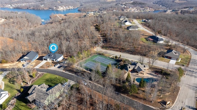 3164 Cross Creek Dr, Camdenton, MO 65020 - aerial overview of property's location featuring a nearby body of water