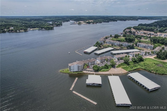 492 Regatta Bay Dr Unit 2D, Lake Ozark, MO 65049 - aerial view of a large body of water and apartment complex / building