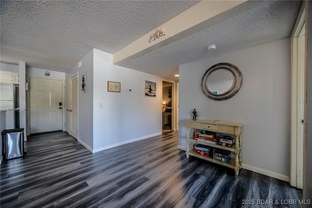 6570 Pelican Dr Unit 404, Osage Beach, MO 65065 - interior space with dark wood-type flooring and a textured ceiling