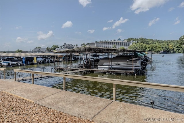 6570 Pelican Dr Unit 404, Osage Beach, MO 65065 - dock with a water view and boat lift