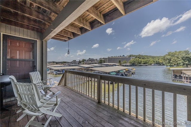 6570 Pelican Dr Unit 404, Osage Beach, MO 65065 - deck featuring a water view