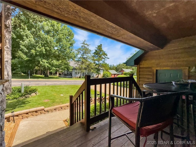 110 Golf View Dr, Camdenton, MO 65020 - deck with a yard and outdoor dining space
