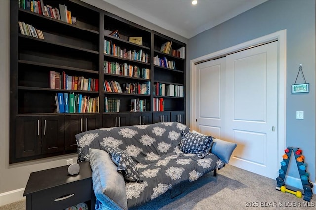 87 Glenmeadows Ct, Linn Creek, MO 65052 - sitting room featuring carpet flooring and baseboards