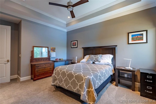 87 Glenmeadows Ct, Linn Creek, MO 65052 - carpeted bedroom with recessed lighting and ceiling fan