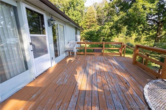 4230 Fox Hollow Ln, Stover, MO 65078 - view of wooden deck