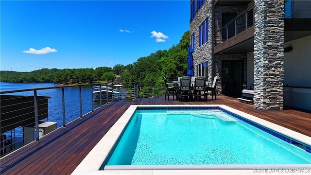 777 Malibu Rd, Osage Beach, MO 65065 - outdoor pool with a water view