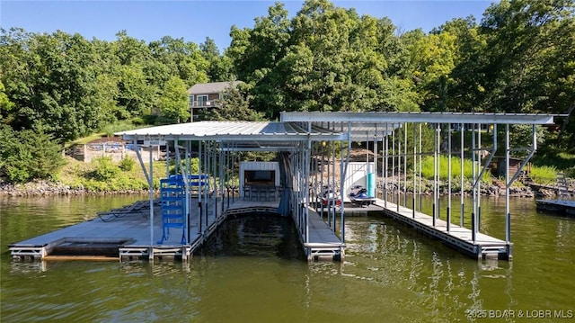 30310 Old Peony Rd, Gravois Mills, MO 65037 - dock featuring a water view