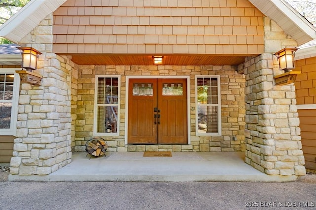 30310 Old Peony Rd, Gravois Mills, MO 65037 - entrance to property featuring stone siding