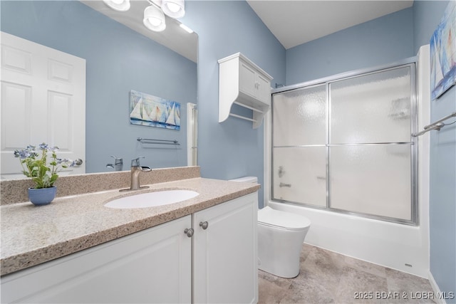 708 Harbour Towne Dr Unit E-708, Lake Ozark, MO 65049 - bathroom with vanity and shower / bath combination with glass door