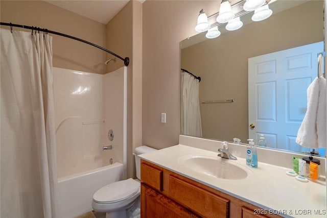 275 Flynn Rd Unit 105, Lake Ozark, MO 65049 - bathroom with vanity, shower / bathtub combination with curtain, and a chandelier