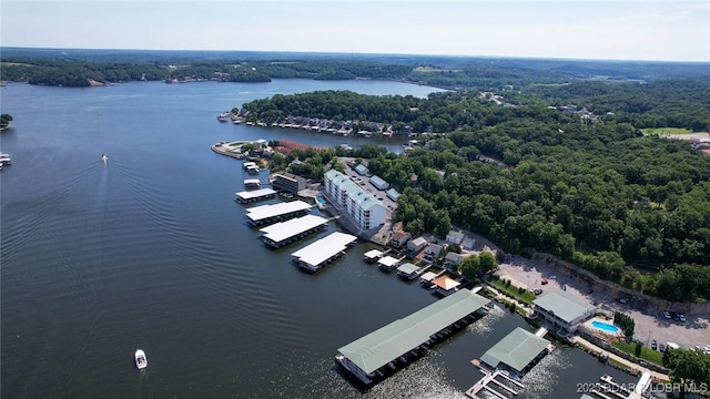 275 Flynn Rd Unit 105, Lake Ozark, MO 65049 - bird's eye view of a large body of water and a forest