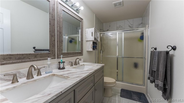 15 Knox Point Cir, Lake Ozark, MO 65049 - bathroom with a shower stall and double vanity