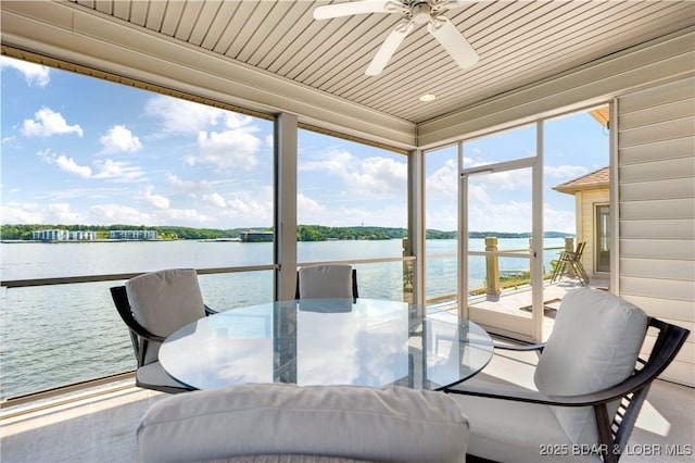 1129 Beacon Pointe Cir, Lake Ozark, MO 65049 - sunroom with a water view