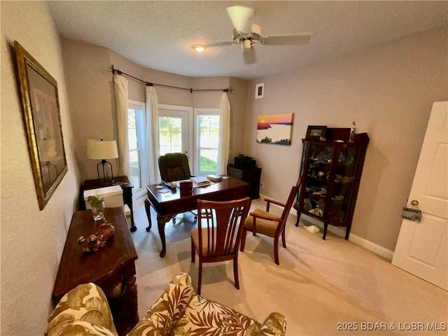 757 Malibu Rd Unit 101B, Osage Beach, MO 65065 - office with light carpet and a ceiling fan