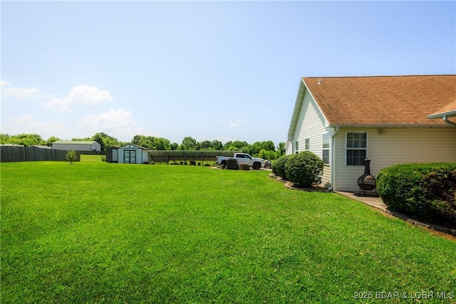 2174 State Road V, Linn Creek, MO 65052 - fenced backyard with a storage shed