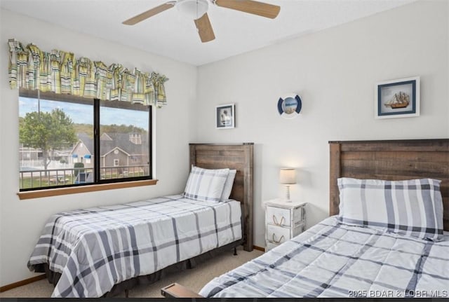 611 Lazy Days Rd Unit B11, Osage Beach, MO 65065 - bedroom featuring carpet floors and a ceiling fan