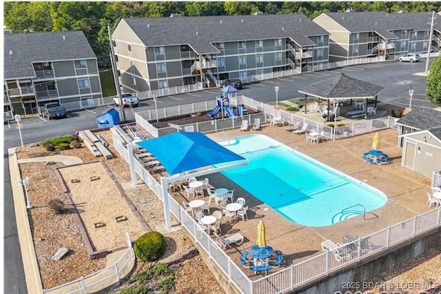 611 Lazy Days Rd Unit B11, Osage Beach, MO 65065 - community pool with a gazebo and a patio