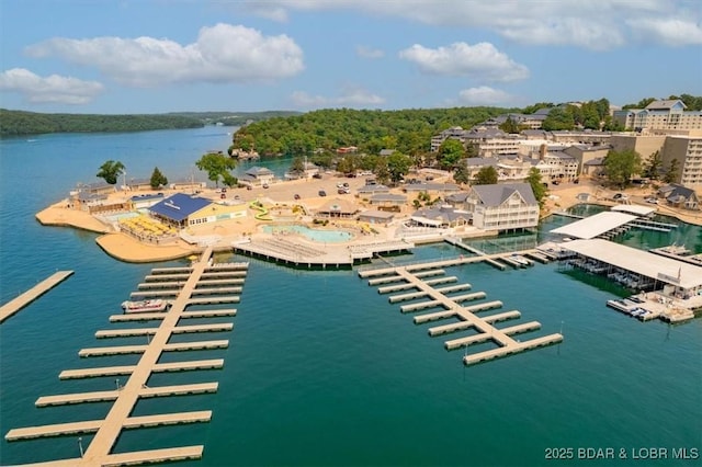 392 Hopetown Dr, Osage Beach, MO 65065 - bird's eye view of a marina and a large body of water