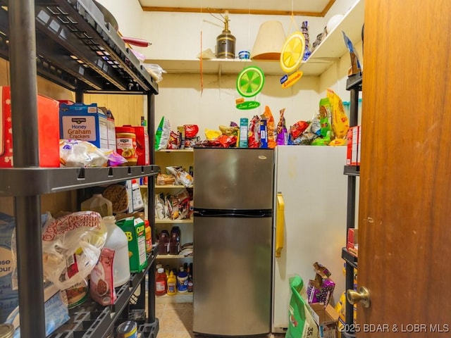 1727 Bollinger Creek Rd, Climax Springs, MO 65324 - kitchen with freestanding refrigerator