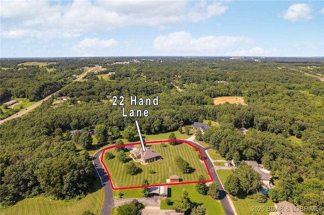 22 Hand Ln, Eldon, MO 65026 - view of property location with a forest and property boundaries highlighted