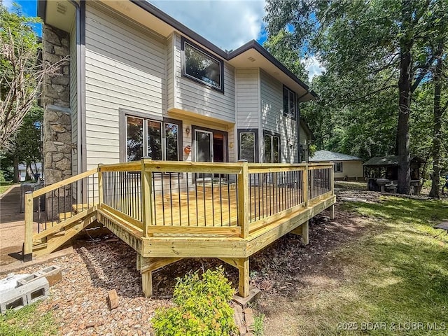 170 Twin Oaks Dr, Lake Ozark, MO 65049 - rear view of property featuring a deck