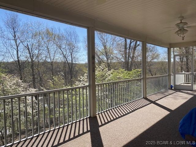 130 Guinevere Ct, Camdenton, MO 65020 - balcony with a ceiling fan