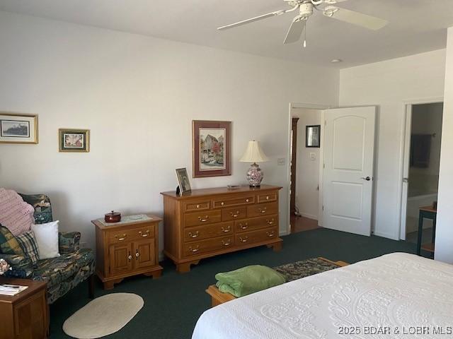 130 Guinevere Ct, Camdenton, MO 65020 - bedroom featuring carpet floors and ceiling fan