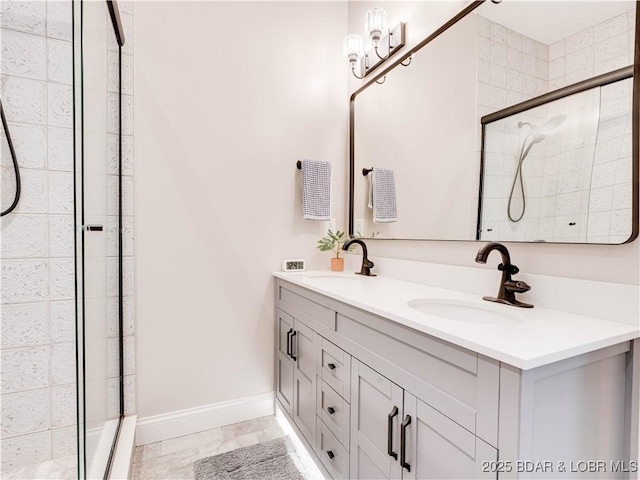 92 Arrowhead Beach Rd, Lake Ozark, MO 65049 - full bath with double vanity and a tile shower