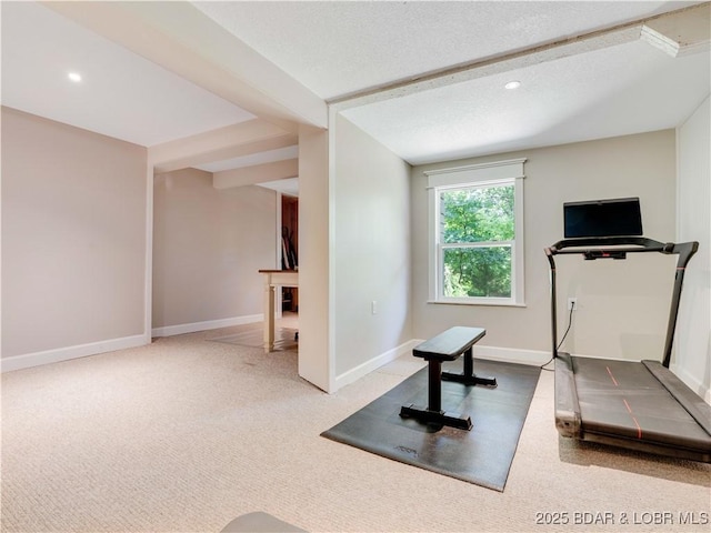 92 Arrowhead Beach Rd, Lake Ozark, MO 65049 - exercise room featuring carpet and recessed lighting