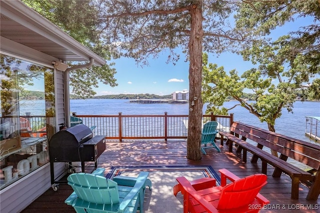 35 Port Bagnell W, Eldon, MO 65026 - deck with a water view and a grill