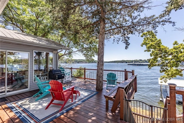 35 Port Bagnell W, Eldon, MO 65026 - deck with a water view and area for grilling