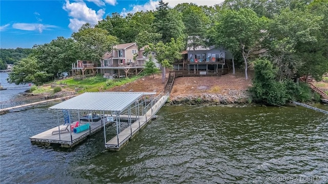 35 Port Bagnell W, Eldon, MO 65026 - dock with a water view and stairs