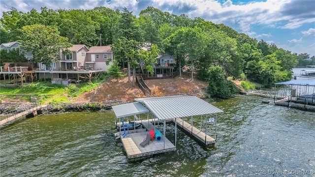 35 Port Bagnell W, Eldon, MO 65026 - dock with a water view and boat lift