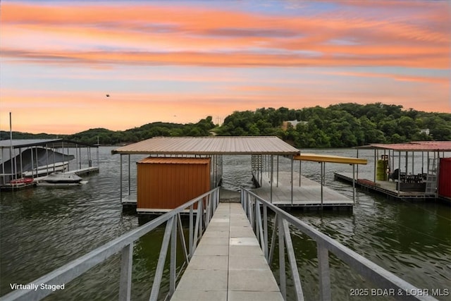 30586 Rapids Holw, Stover, MO 65037 - dock featuring a water view