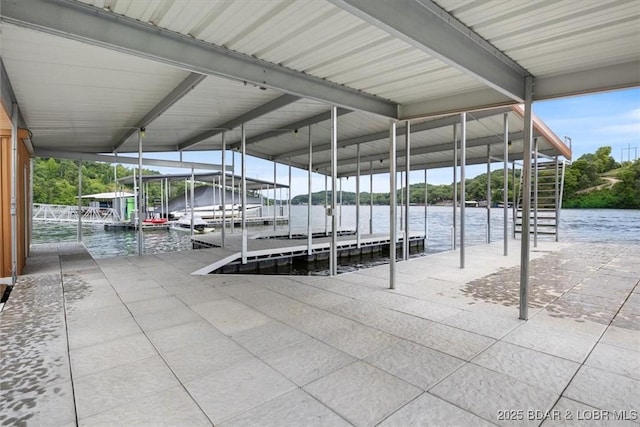 30586 Rapids Holw, Stover, MO 65037 - dock featuring a water view and stairs
