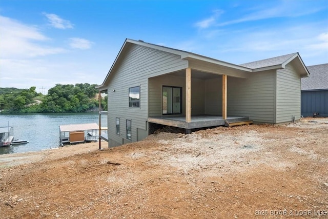 30586 Rapids Holw, Stover, MO 65037 - rear view of house with a water view