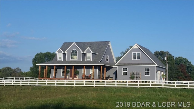 view of rear view of property