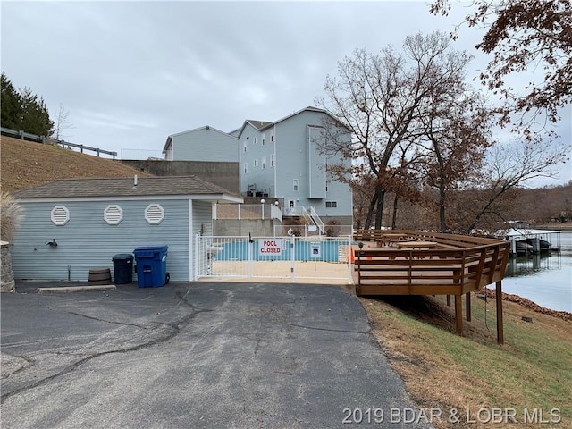 exterior space with a community pool