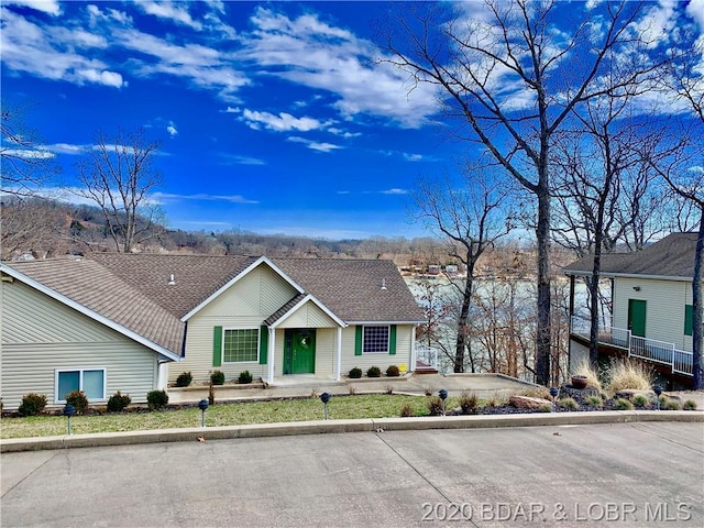 view of ranch-style home