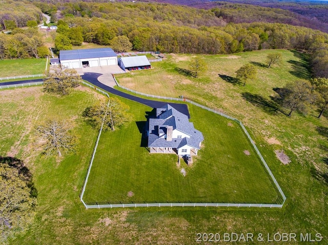 view of aerial view