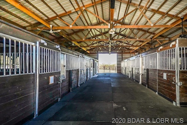 view of stable with an outdoor structure