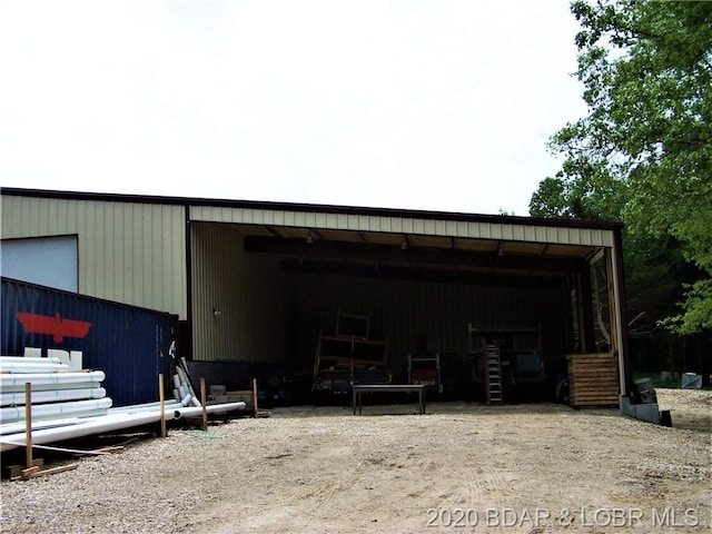 view of stable