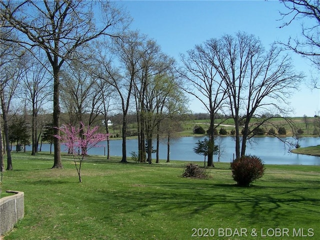 view of property view of water