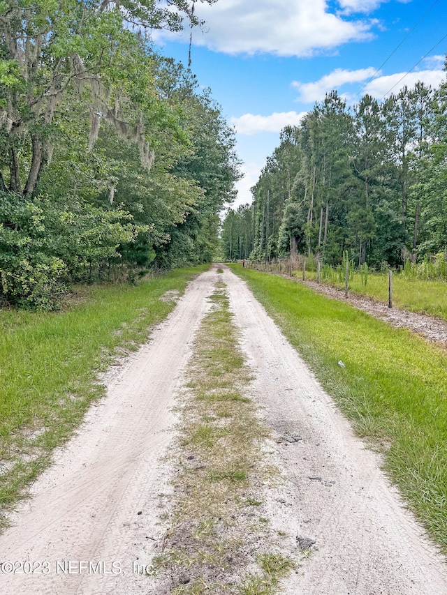 view of road